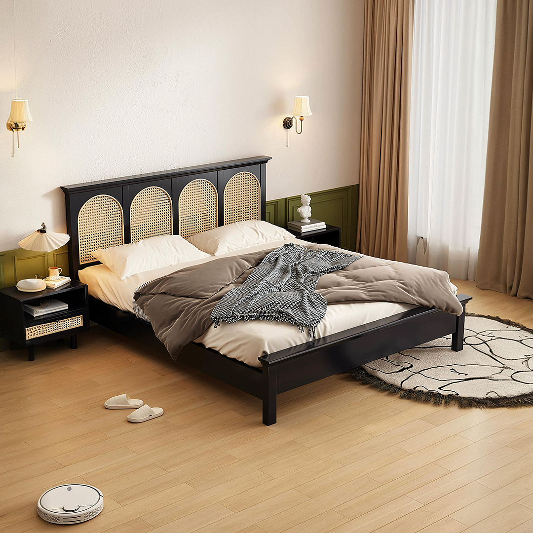 Aston Rattan Bed - Lakkadhaara