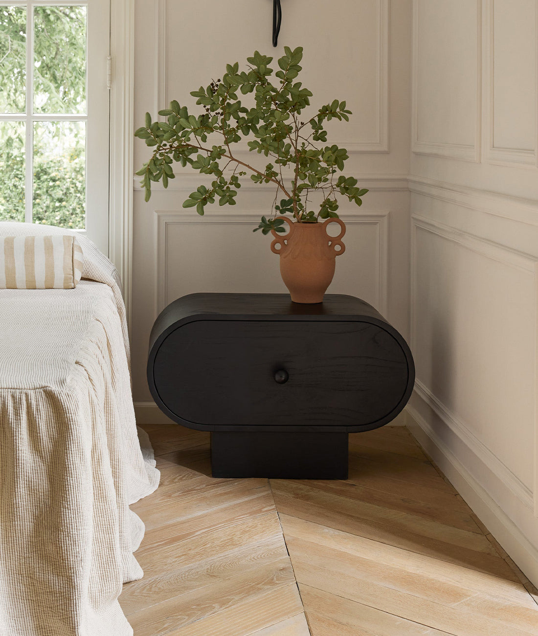 Lee Bedside Table - Lakkadhaara