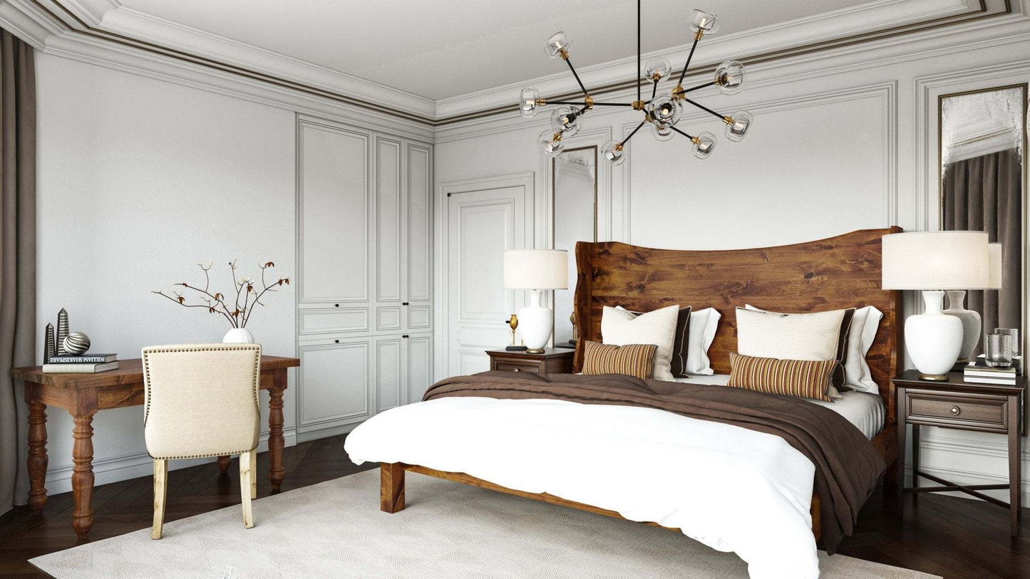 Mars Solid Wood Bed - Lakkadhaara