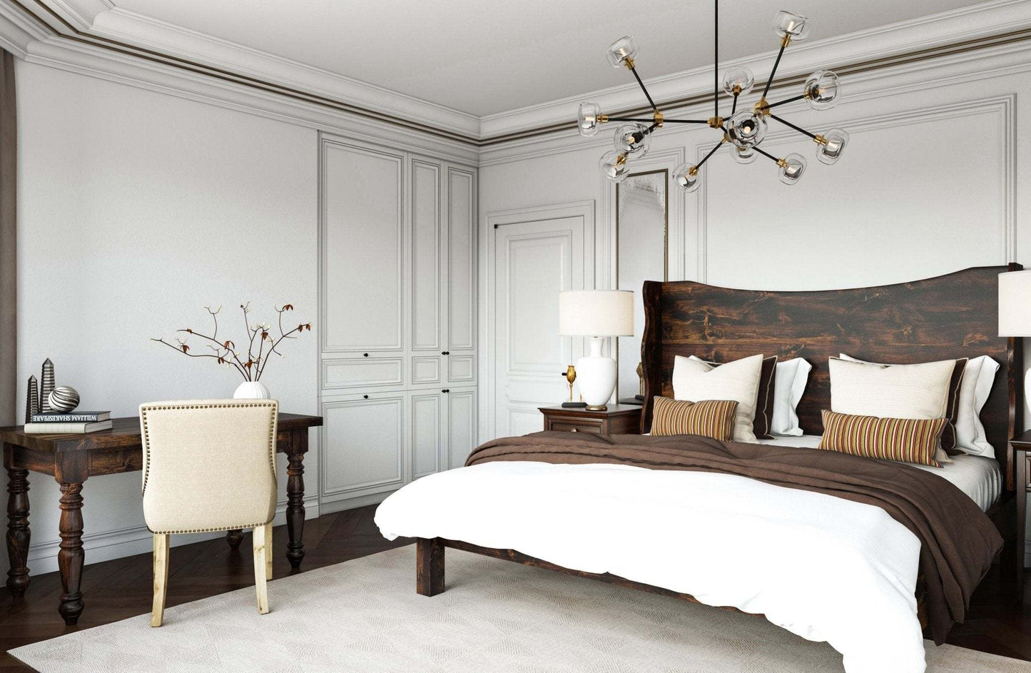 Mars Solid Wood Bed - Lakkadhaara