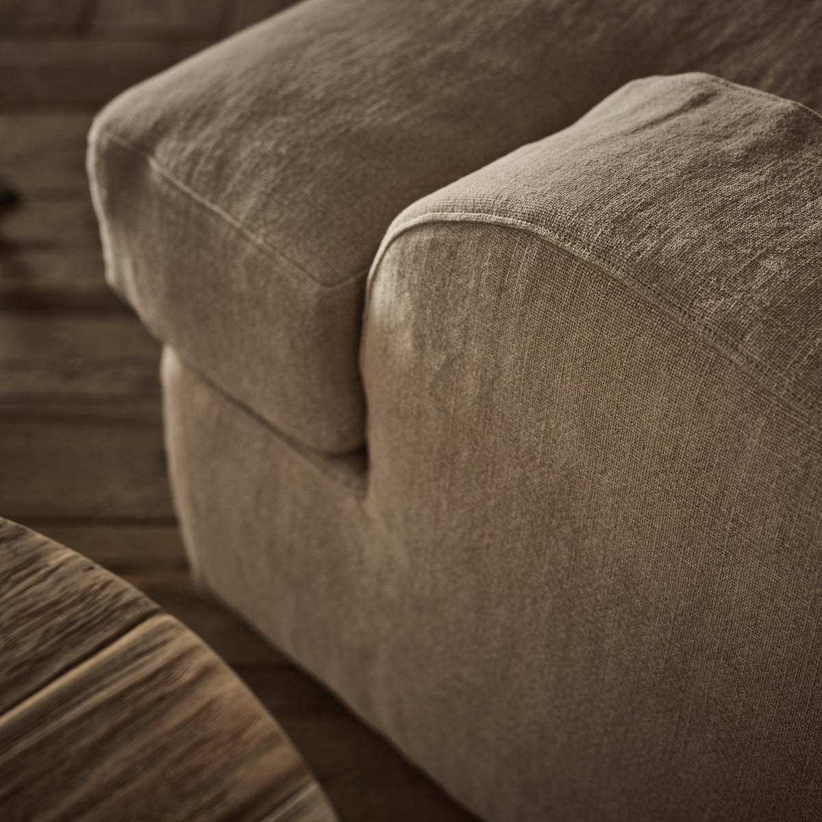 Mickey 3 Seater Sofa armrest close-up