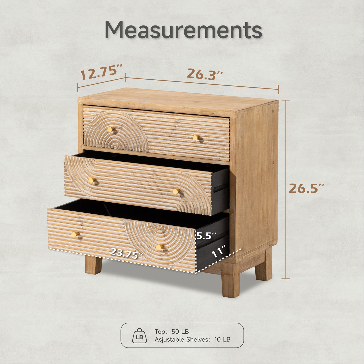 Nubra Bedside Table