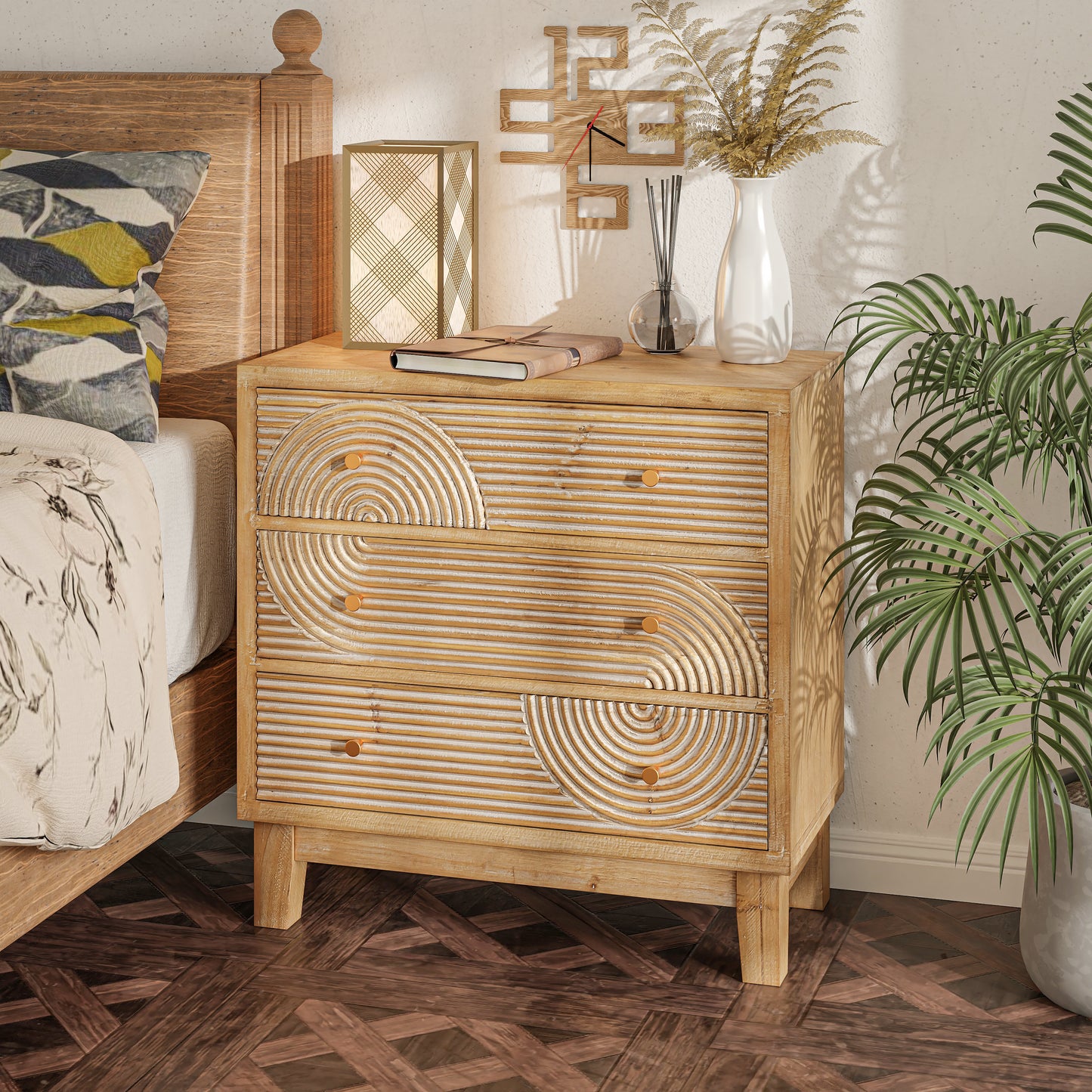 Nubra Bedside Table