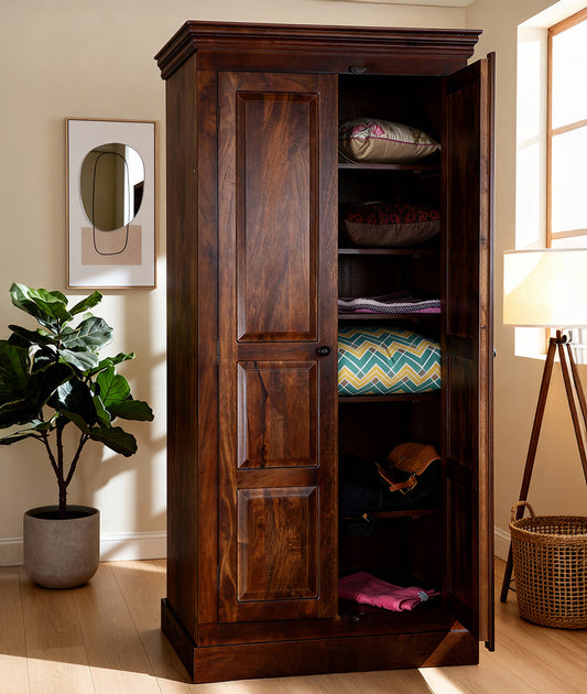 Urban Solid Wood Wardrobe open view