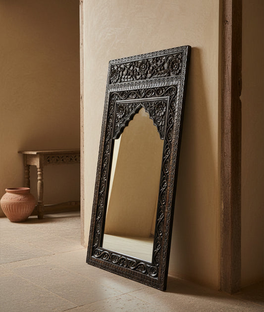Vyas Carved Mirror side view