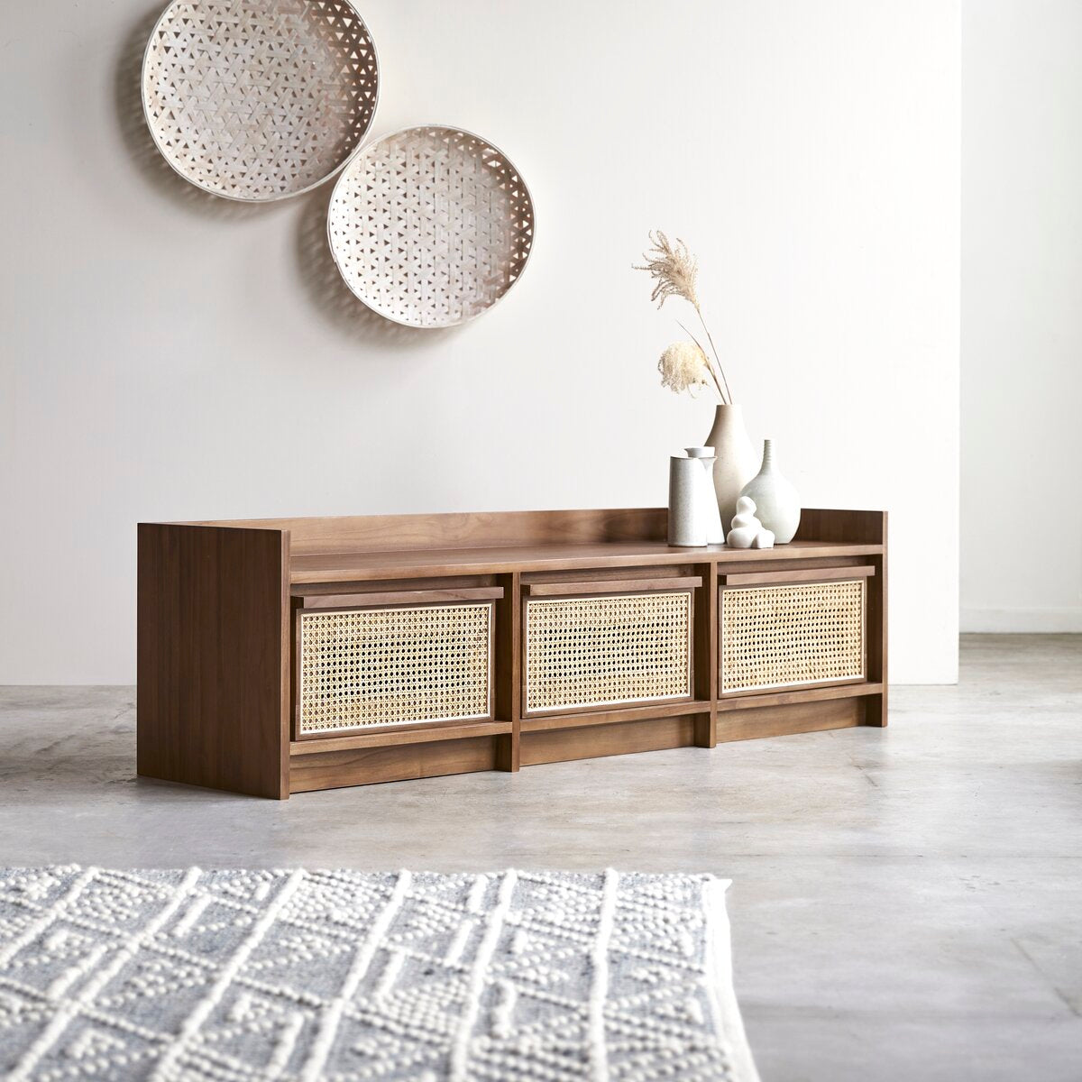 Yoko Rattan TV Unit