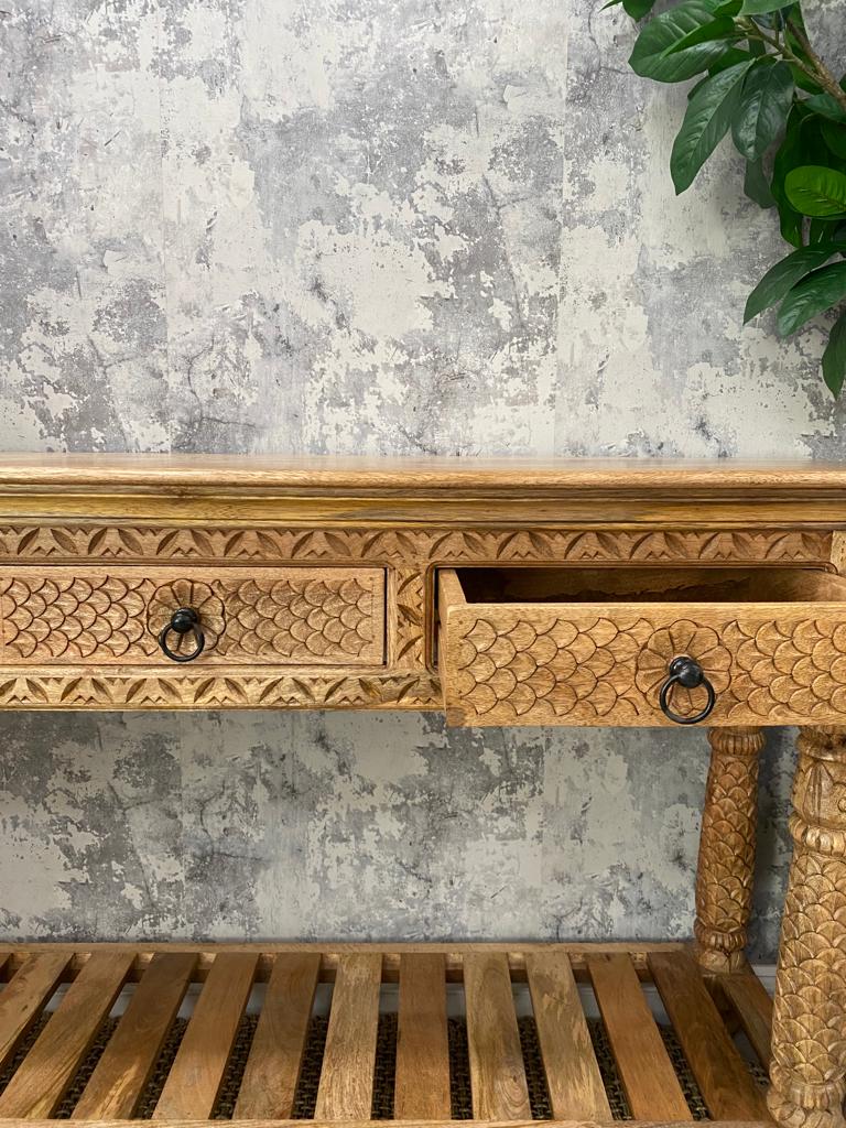 Carved Long Console