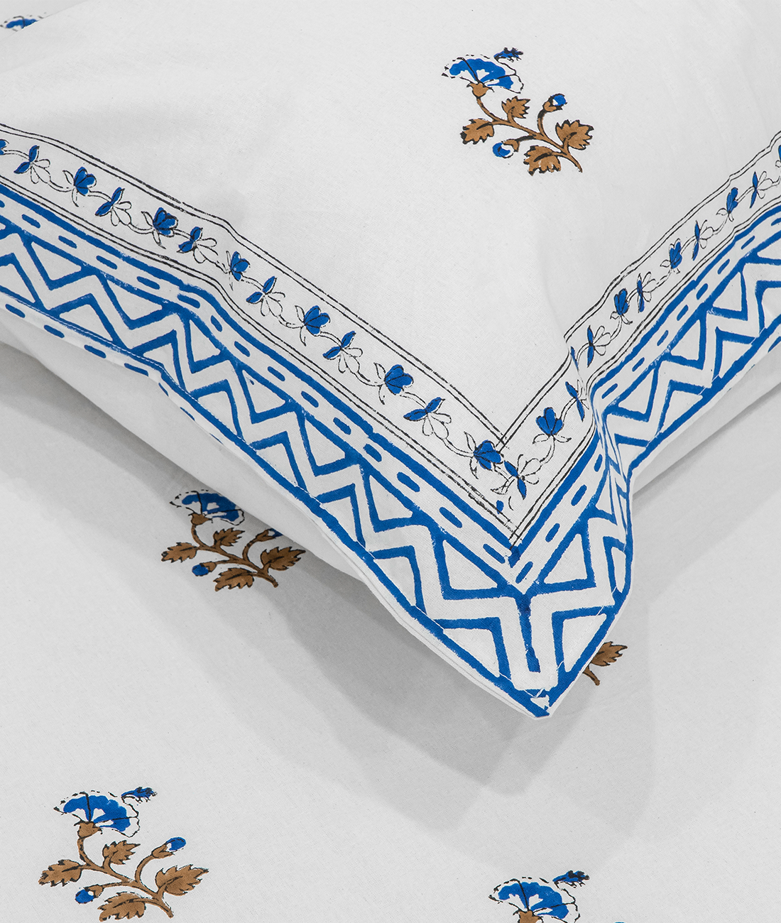 Advaita Hand Block Print Double Bedsheet