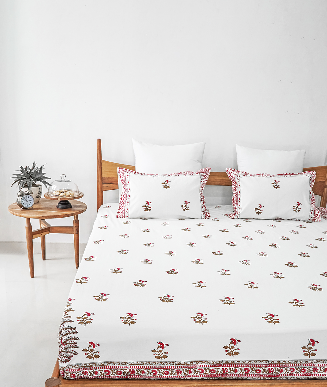 Advaita Hand Block Print Double Bedsheet