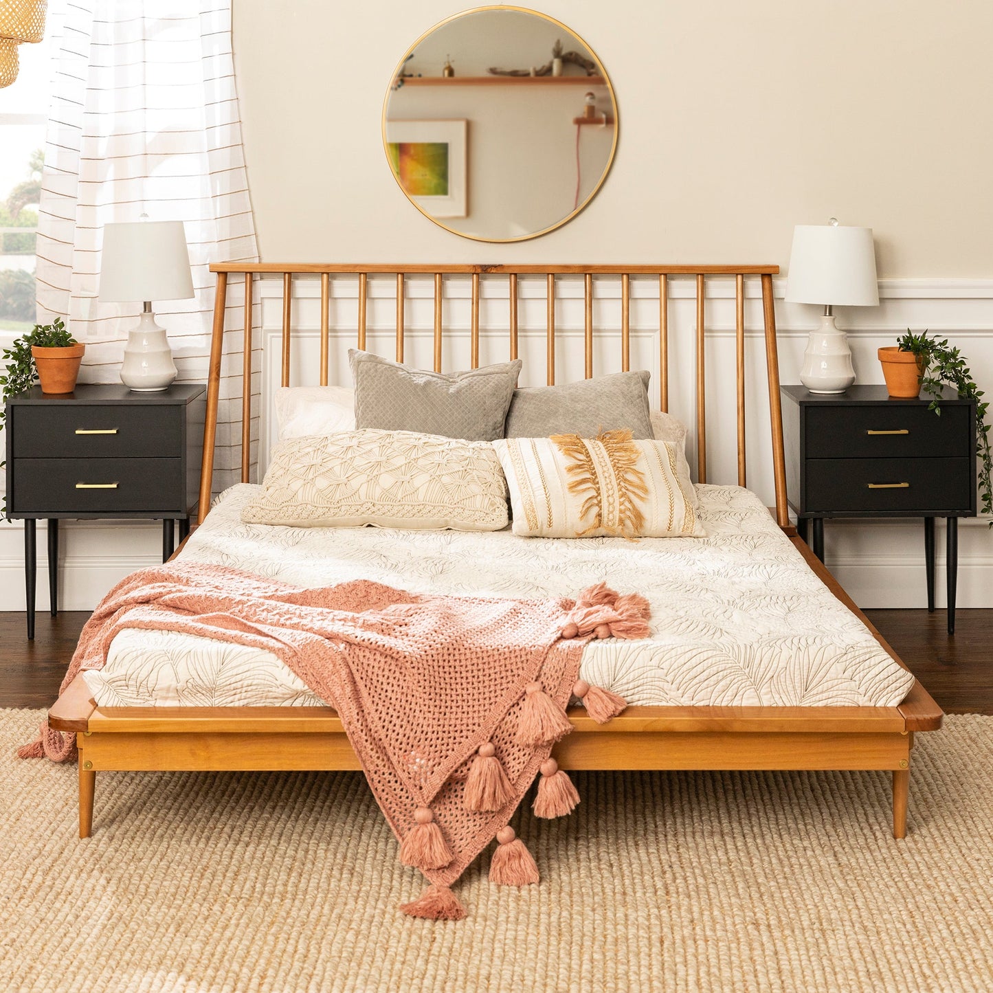 Ameya Solid Wood Queen Bed