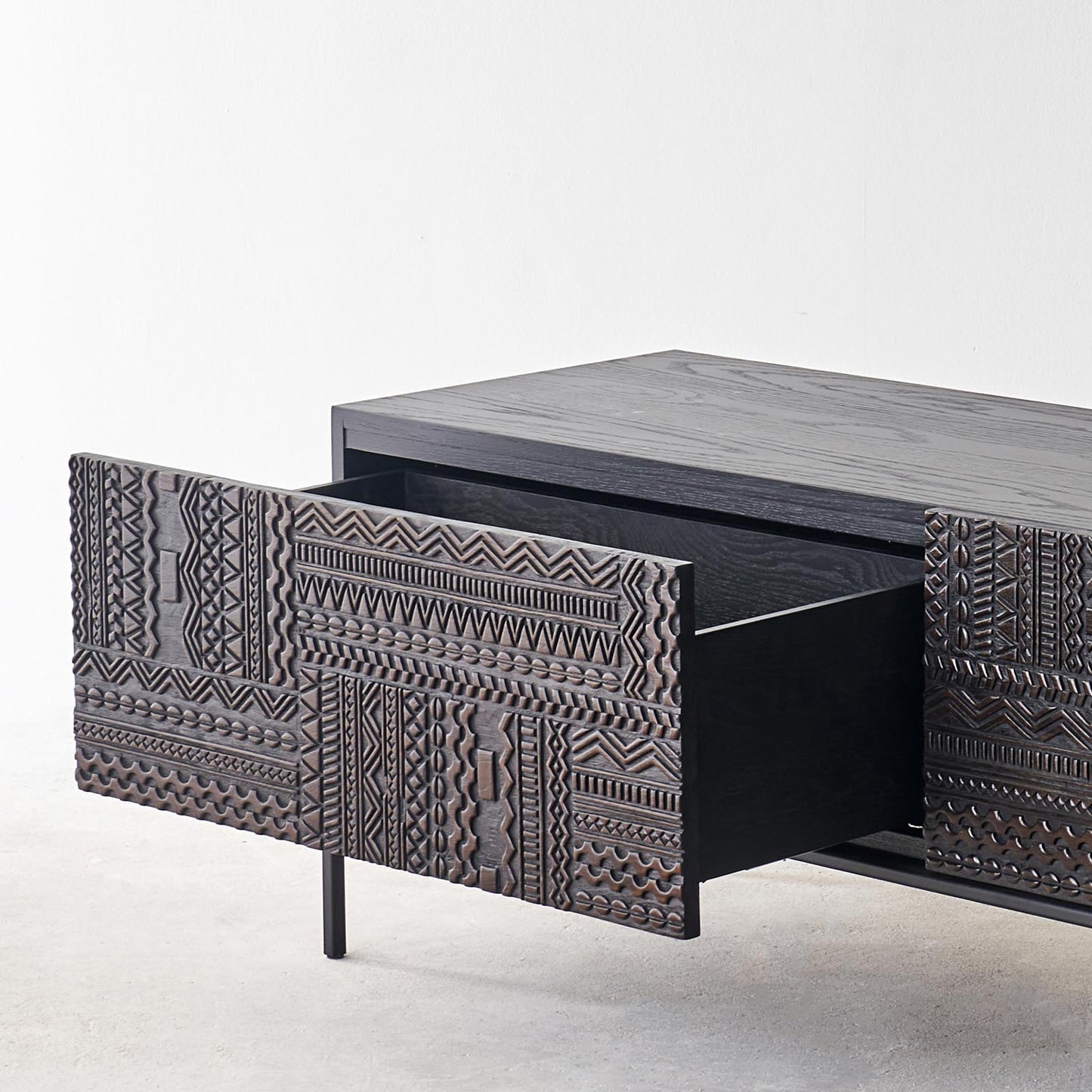 Ancestors Carved TV Unit - Lakkadhaara