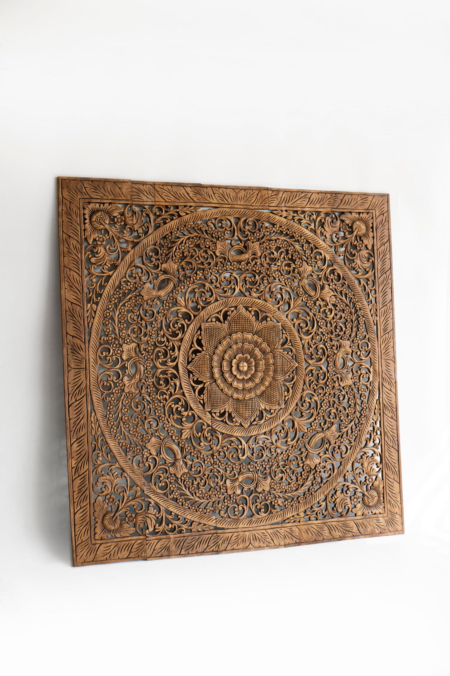 Antique Carved Headboard - Lakkadhaara