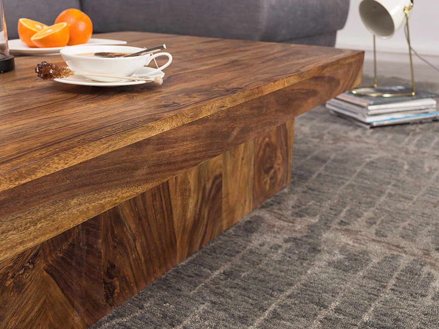 Arras Solid Wood Center Table - Lakkadhaara