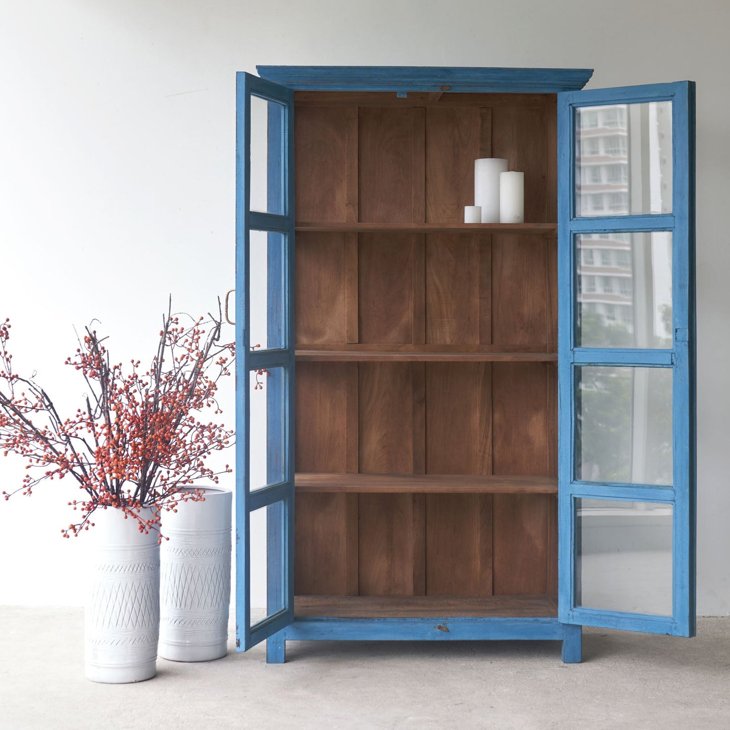 Aura Cupboard| Cobalt Blue - Lakkadhaara