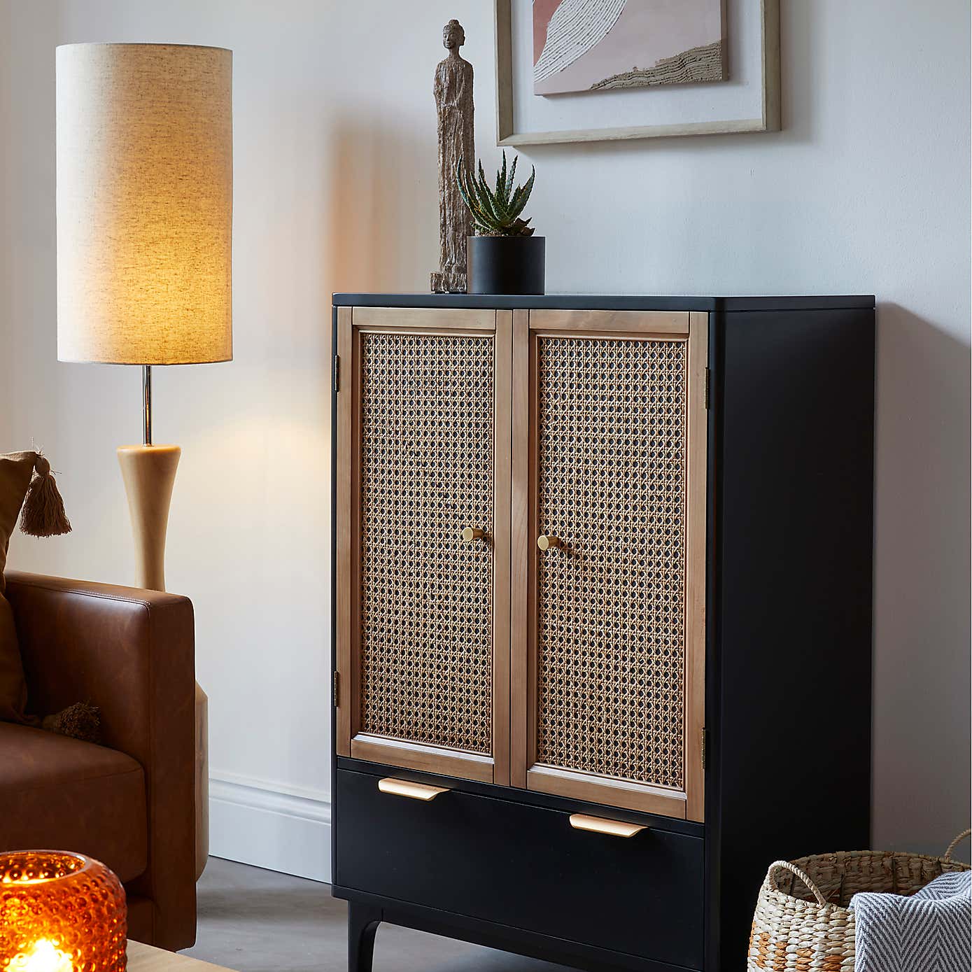 Aura Rattan Two Door Cabinet - Lakkadhaara