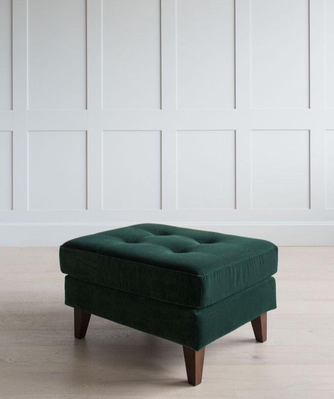 Caesar Button and Stud Footstool - Lakkadhaara