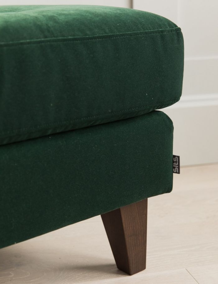 Caesar Button and Stud Footstool - Lakkadhaara