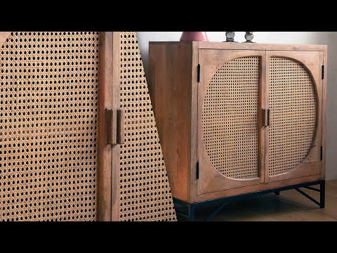 Cane Two-Door Cabinet - Lakkadhaara
