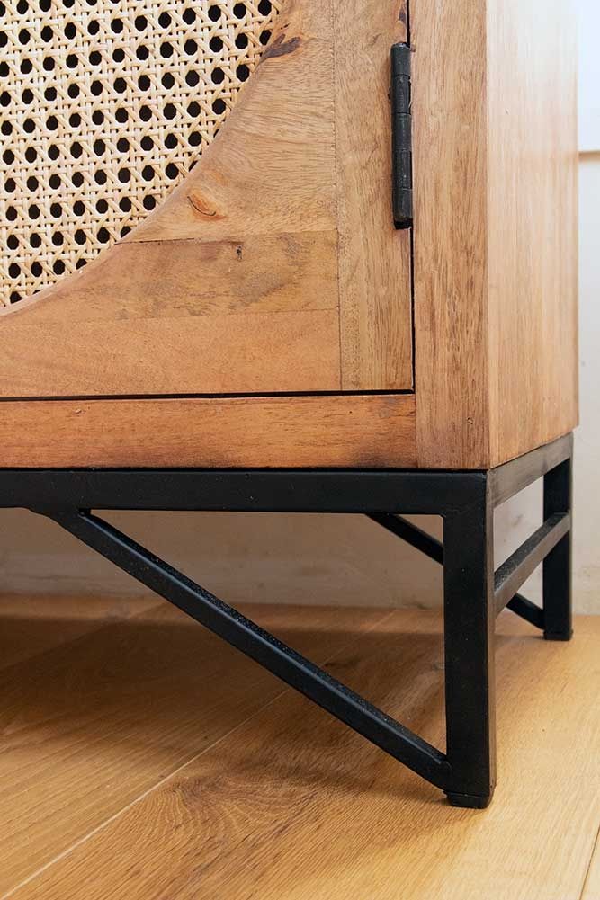 Cane Two-Door Cabinet - Lakkadhaara