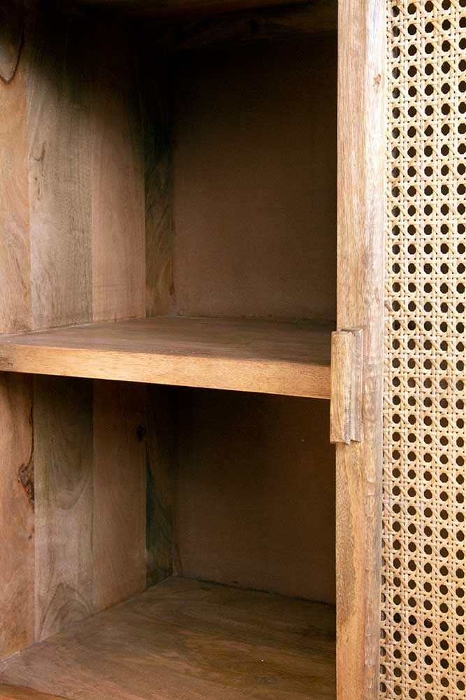 Cane Two-Door Cabinet - Lakkadhaara