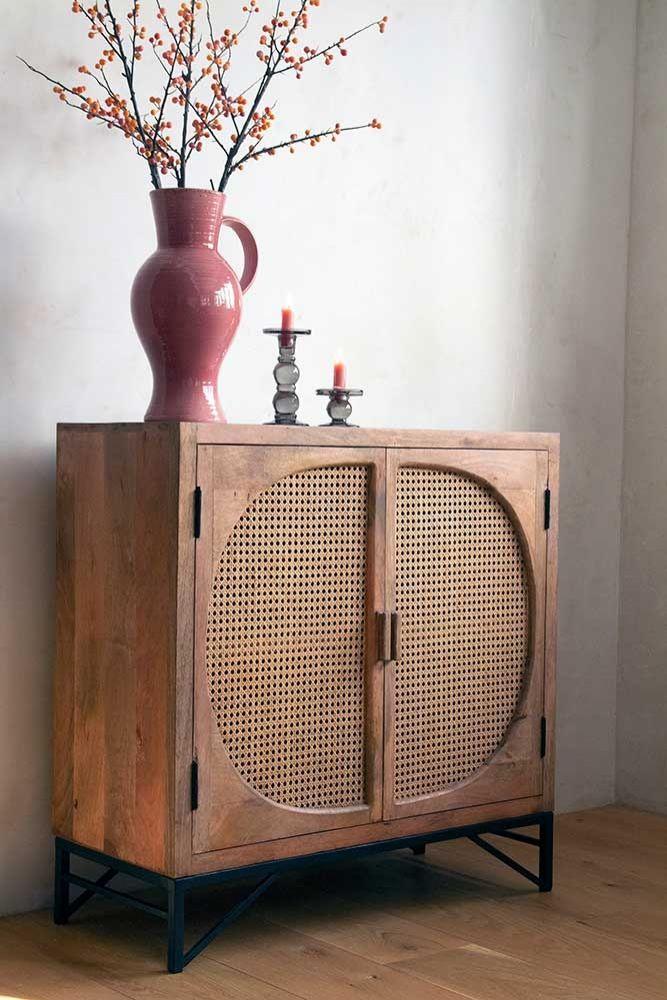 Cane Two-Door Cabinet - Lakkadhaara