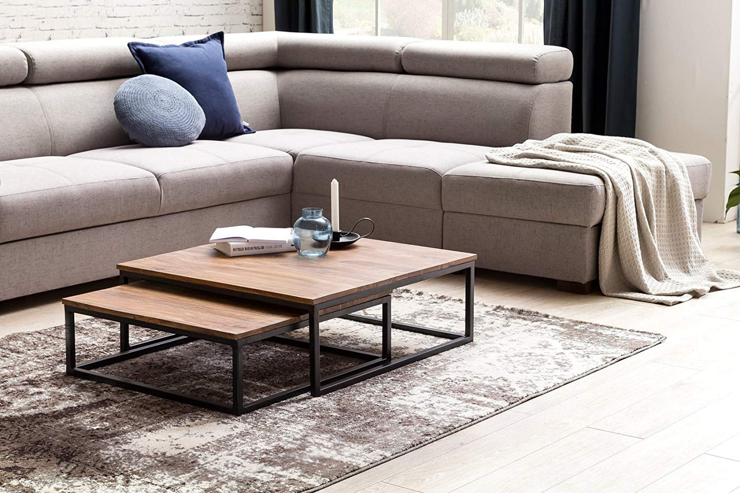 Chambery Solid Wood Set Of Center Table - Lakkadhaara
