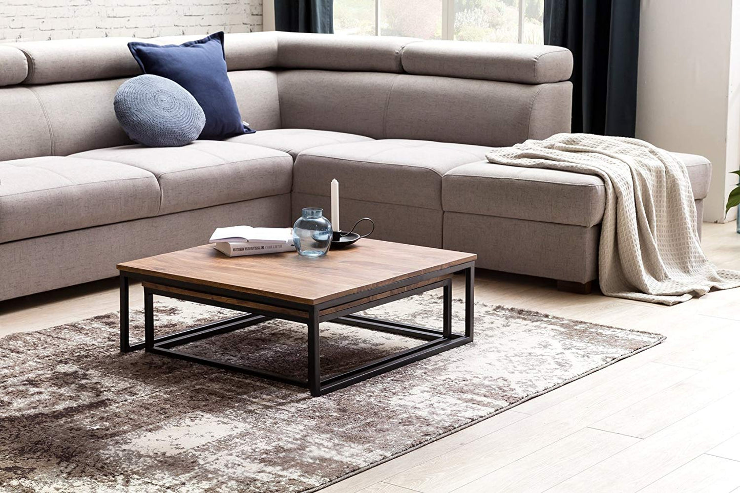 Chambery Solid Wood Set Of Center Table - Lakkadhaara