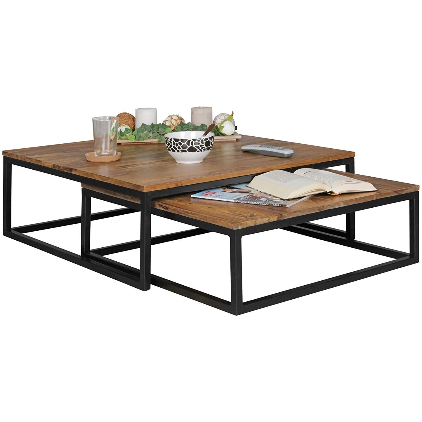 Chambery Solid Wood Set Of Center Table - Lakkadhaara