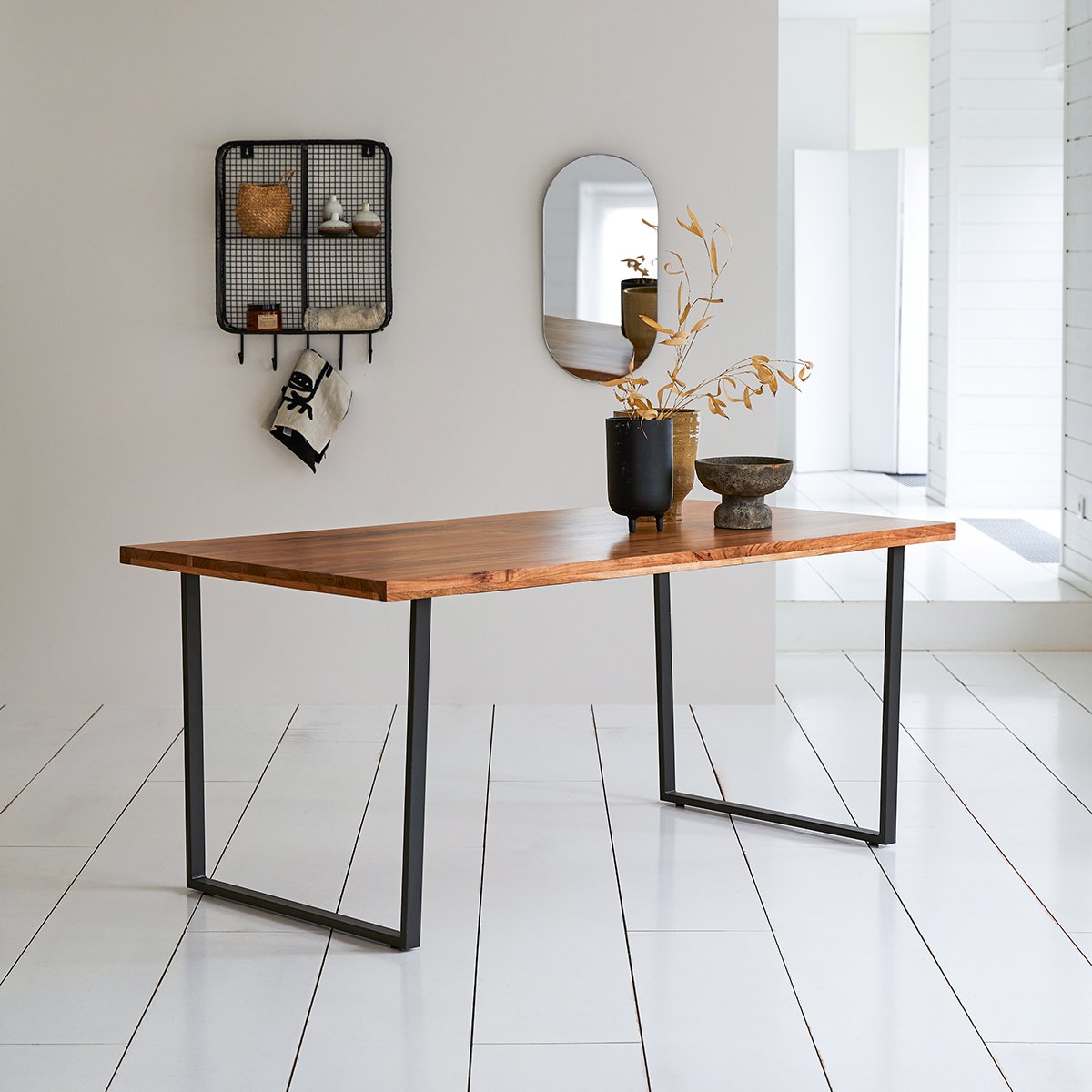 Leander Solid Wood Dining Table