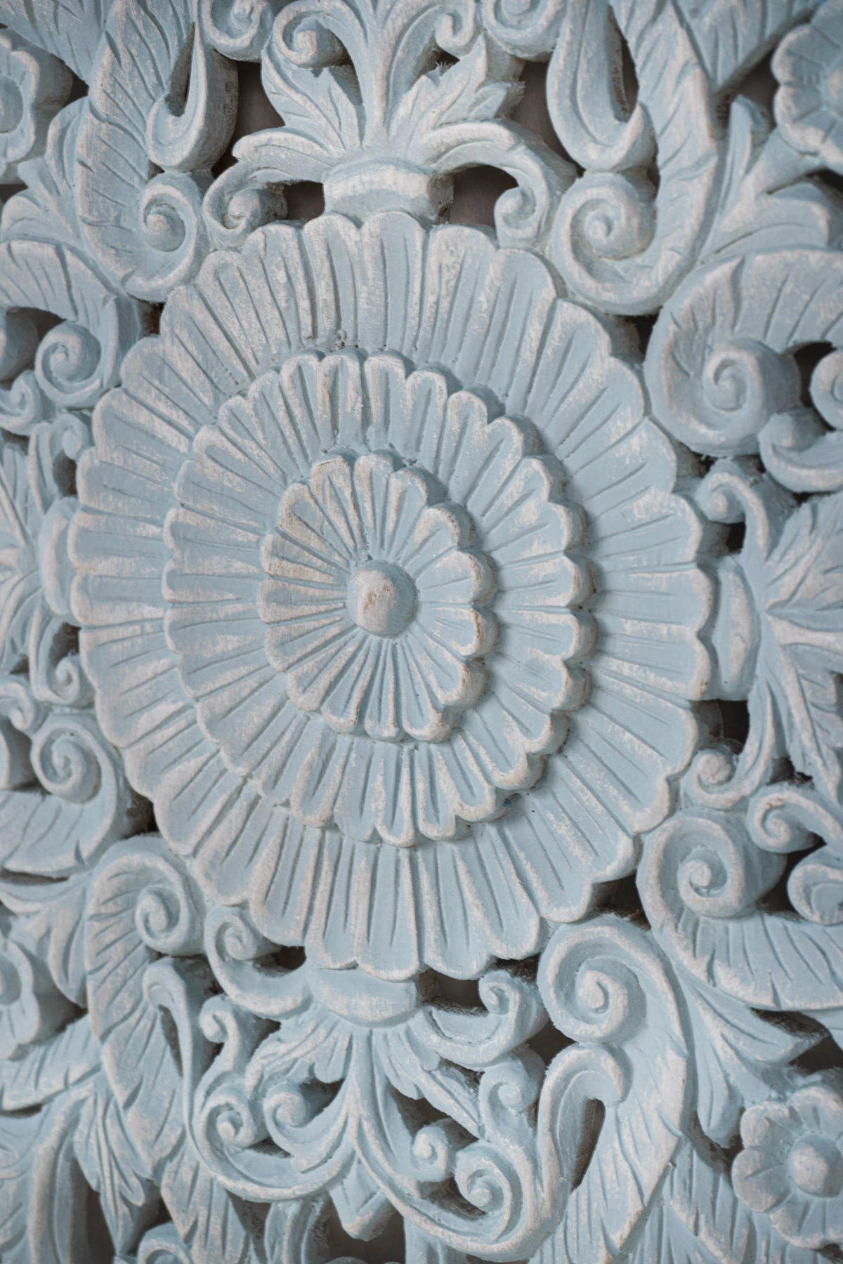 Distressed Blue Headboard - Lakkadhaara