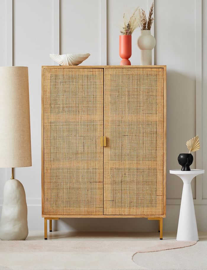 Divi Rattan Webbed Cabinet - Lakkadhaara