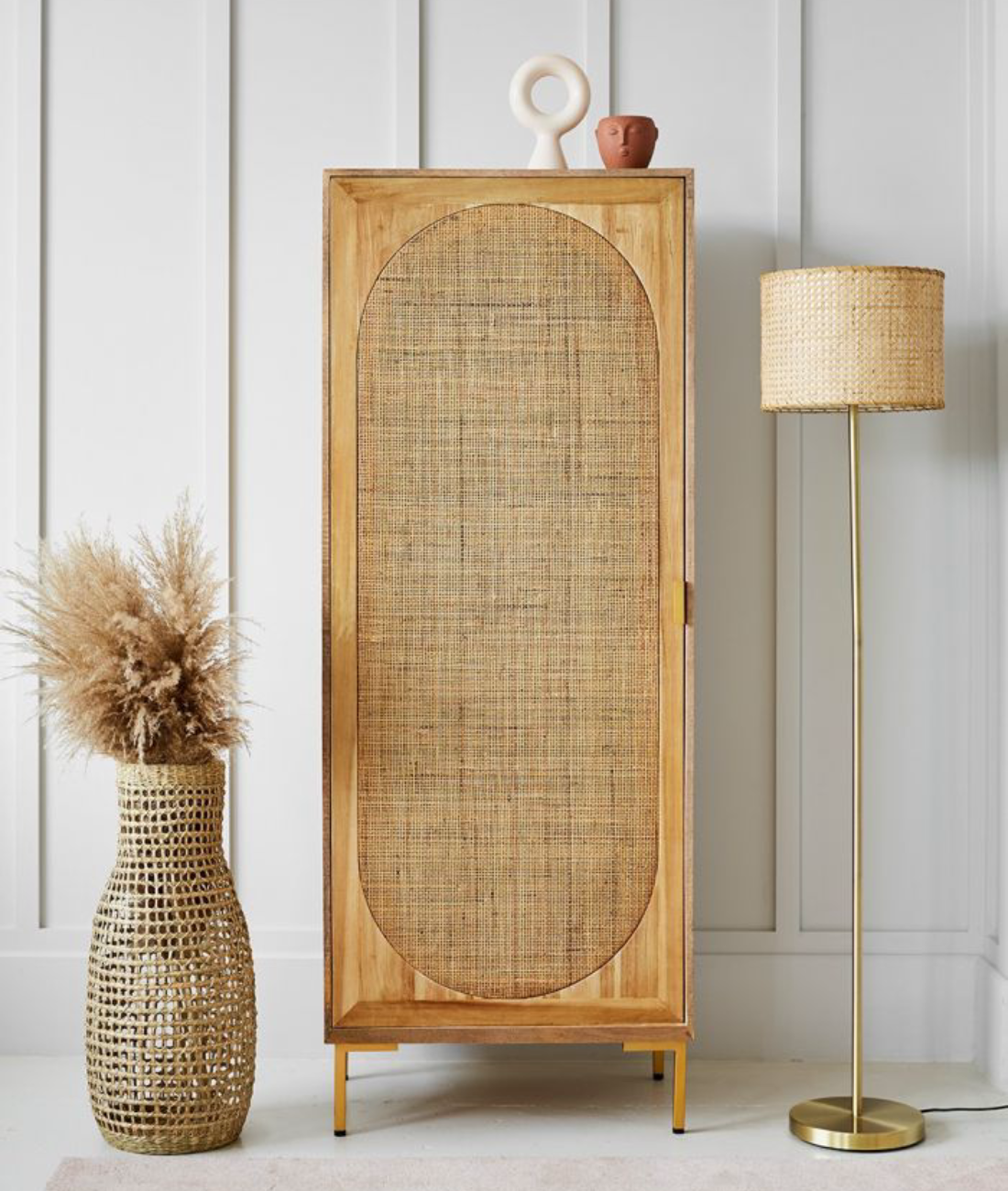 Divi Rattan Webbed Cupboard - Lakkadhaara