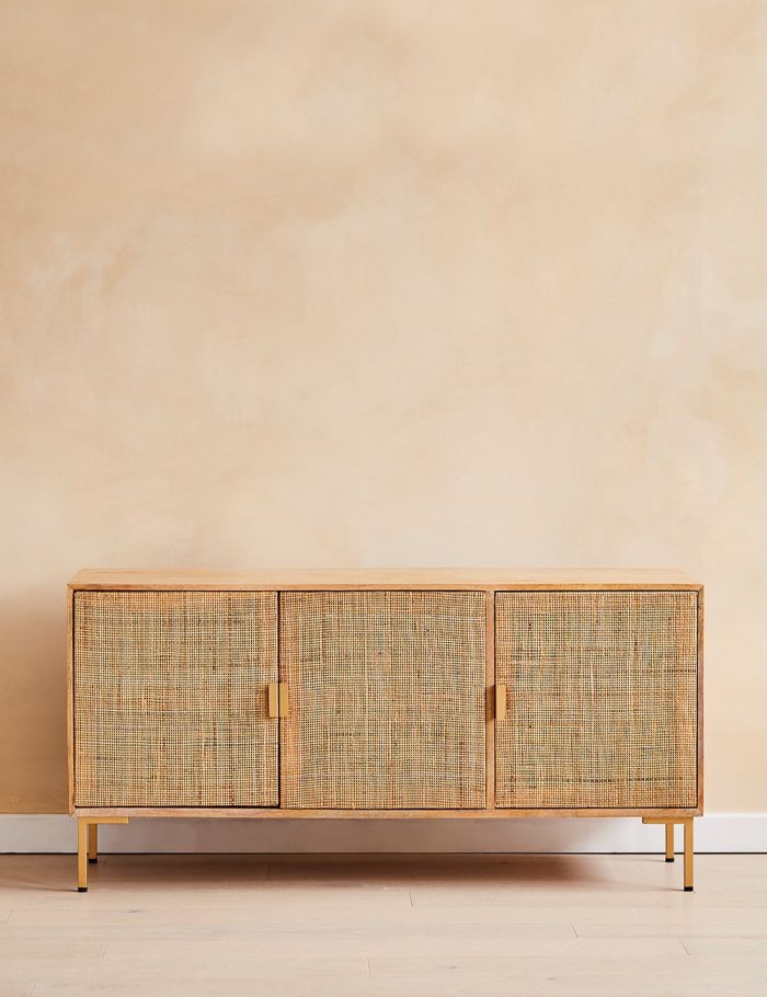 Divi Rattan Webbed Large Sideboard - Lakkadhaara