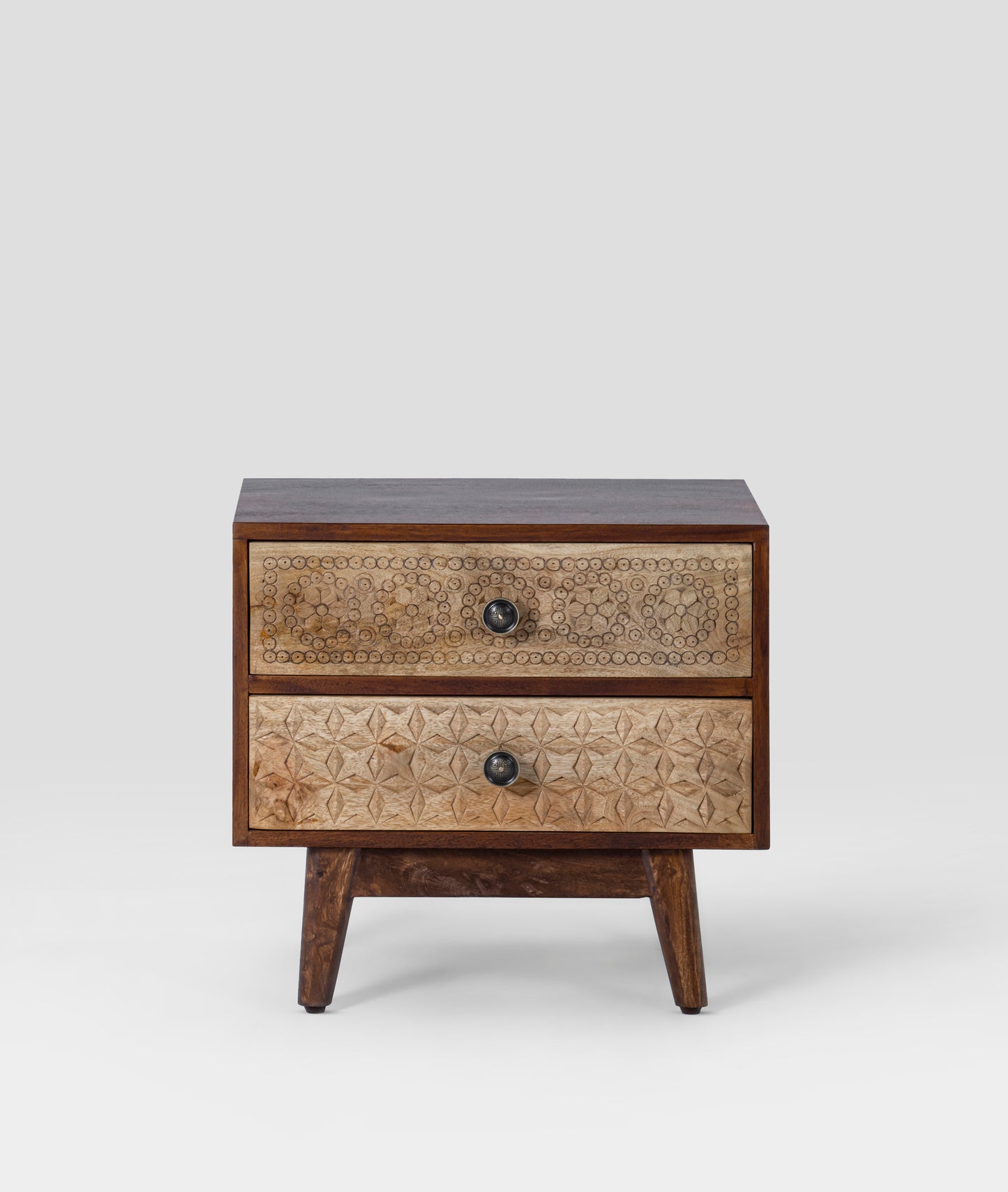 Flora Handcarved Bedside - Lakkadhaara