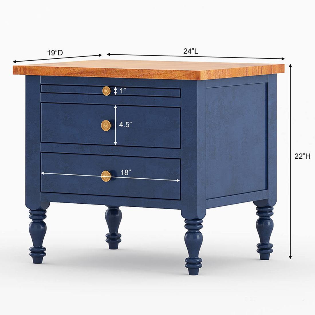 Florentina Bed Side Table - Lakkadhaara