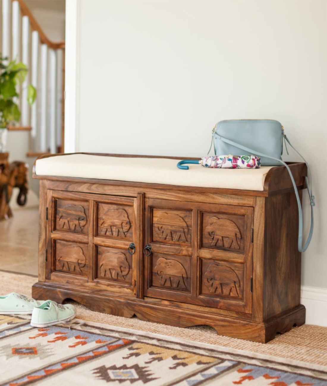 Gajraj Storage Bench - Lakkadhaara