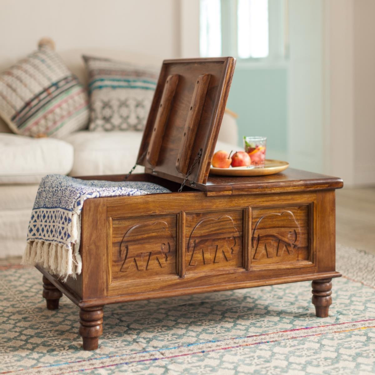 Gajraj Storage Coffee Table - Lakkadhaara