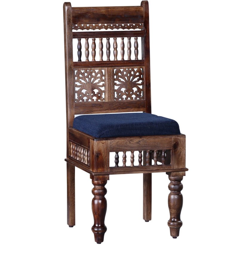Ghirli Solid Wood 6 Seater Dining Table Set - Lakkadhaara