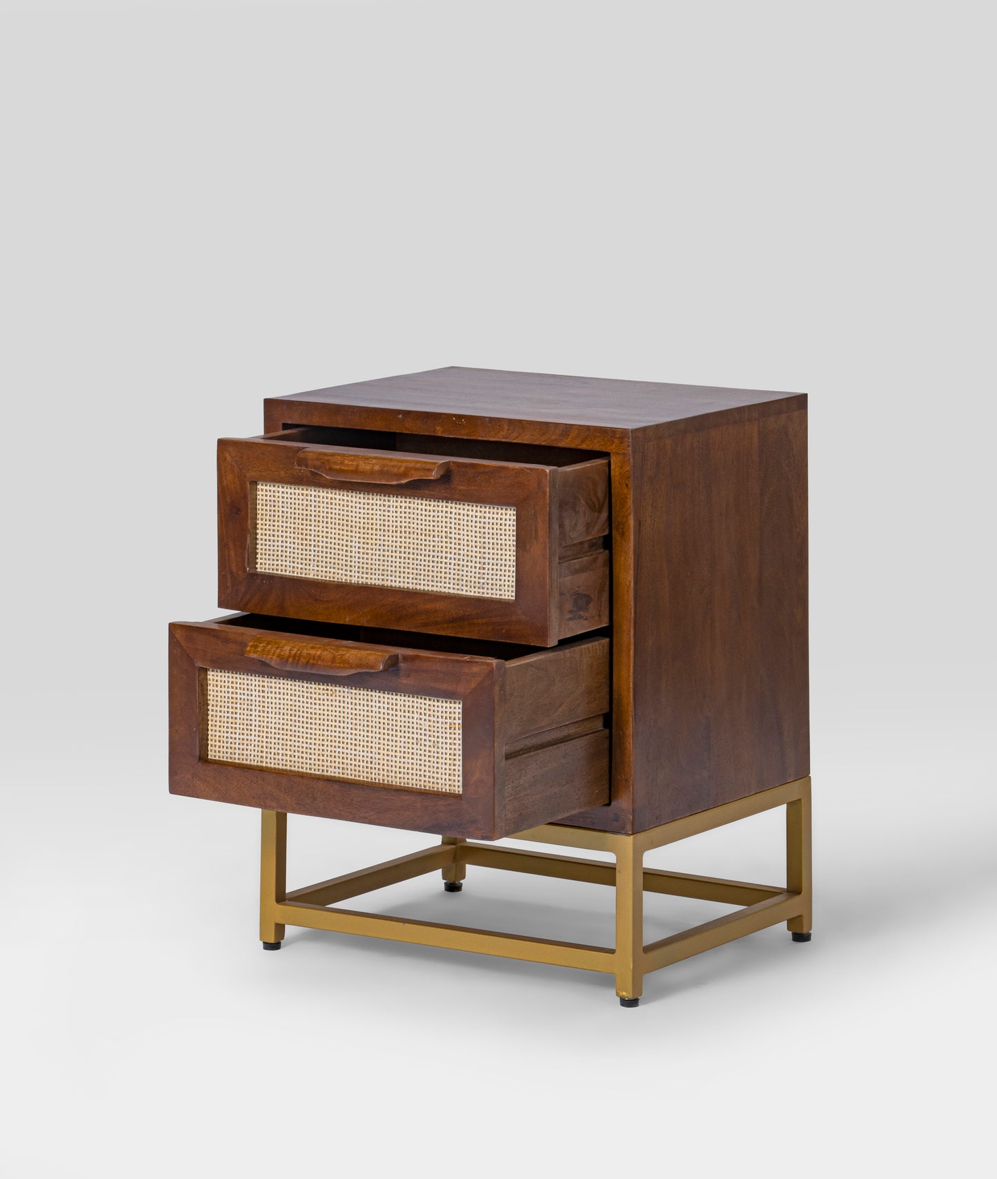 Kaveer Rattan Bedside Table - Lakkadhaara