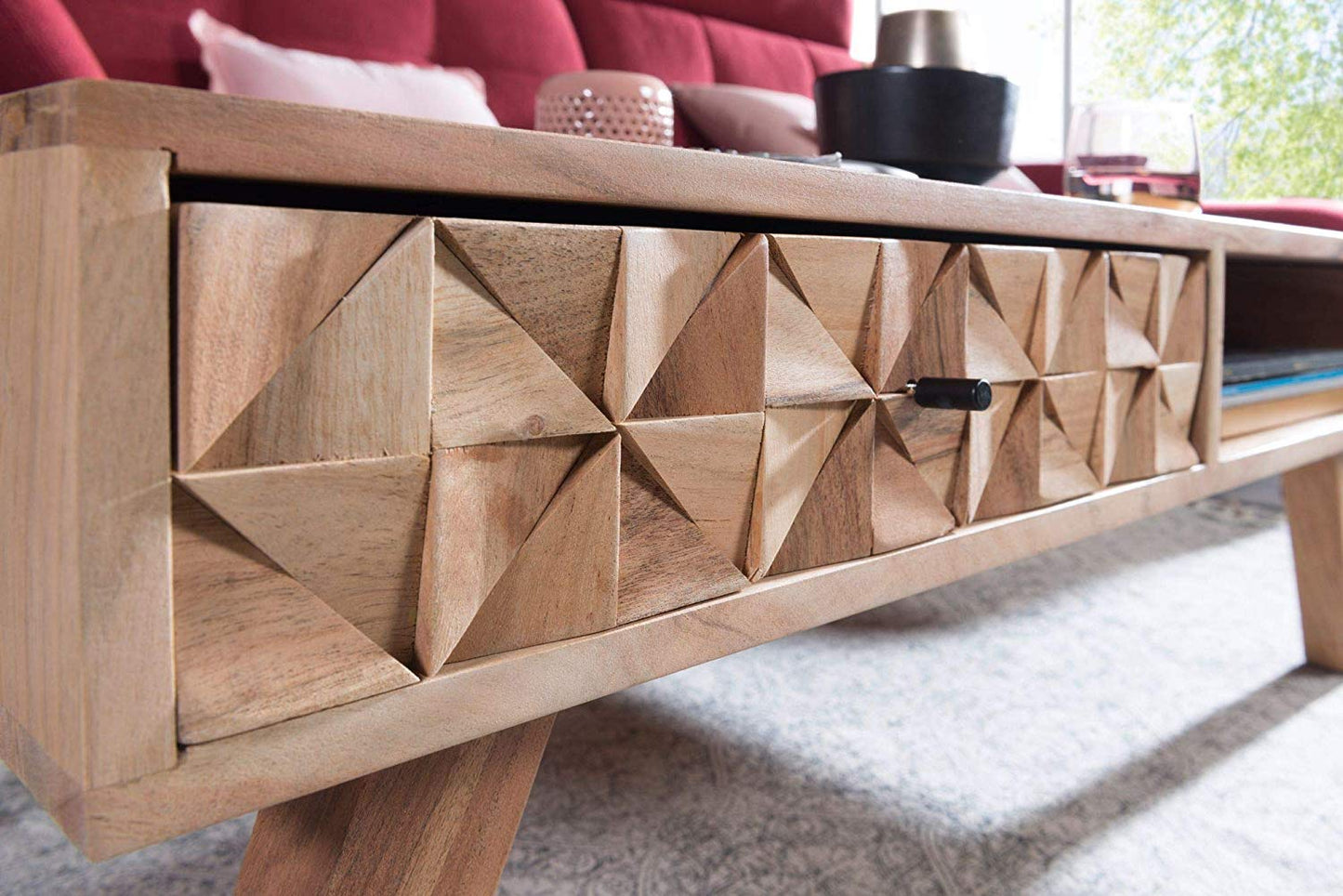 La Mans Solid Wood Center Table - Lakkadhaara