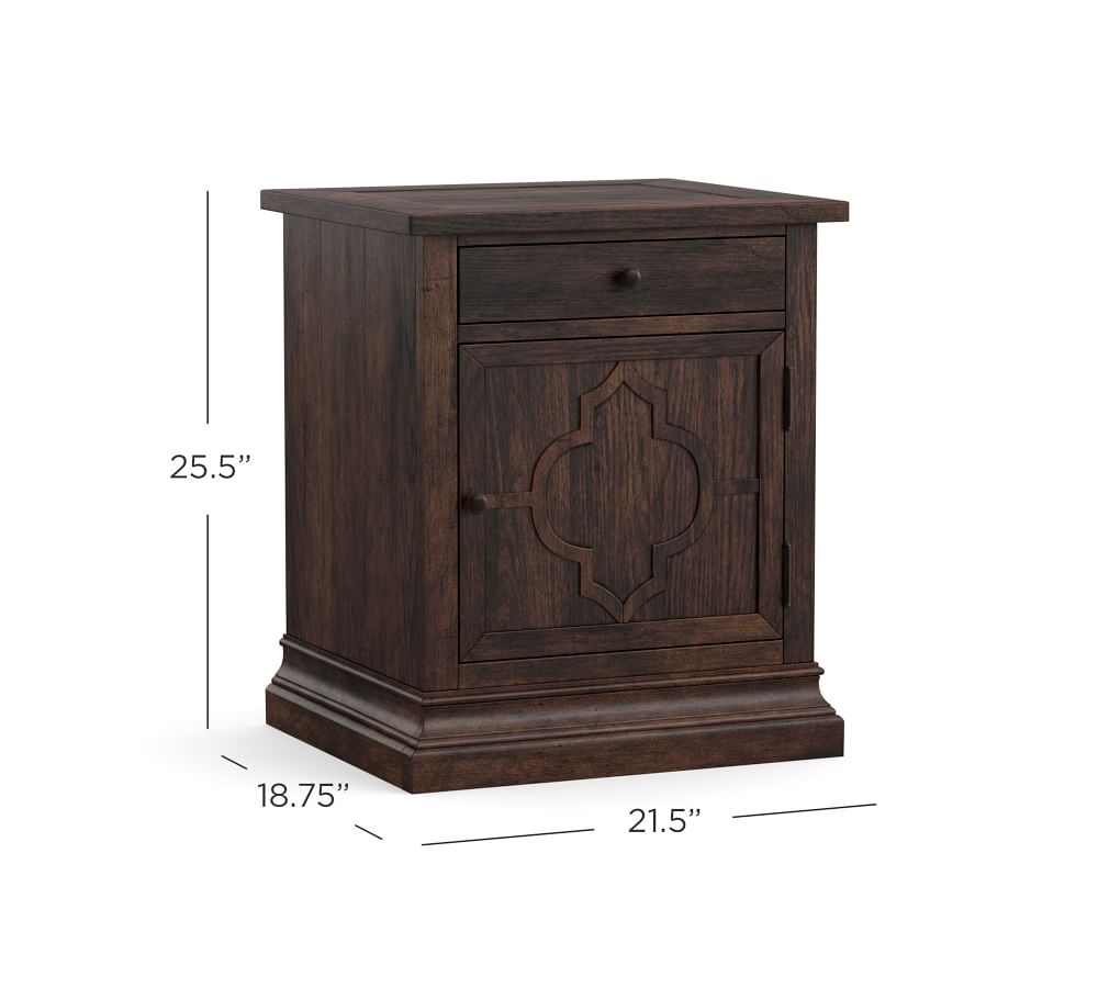 Leila Solid Wood Bed Side Table - Lakkadhaara