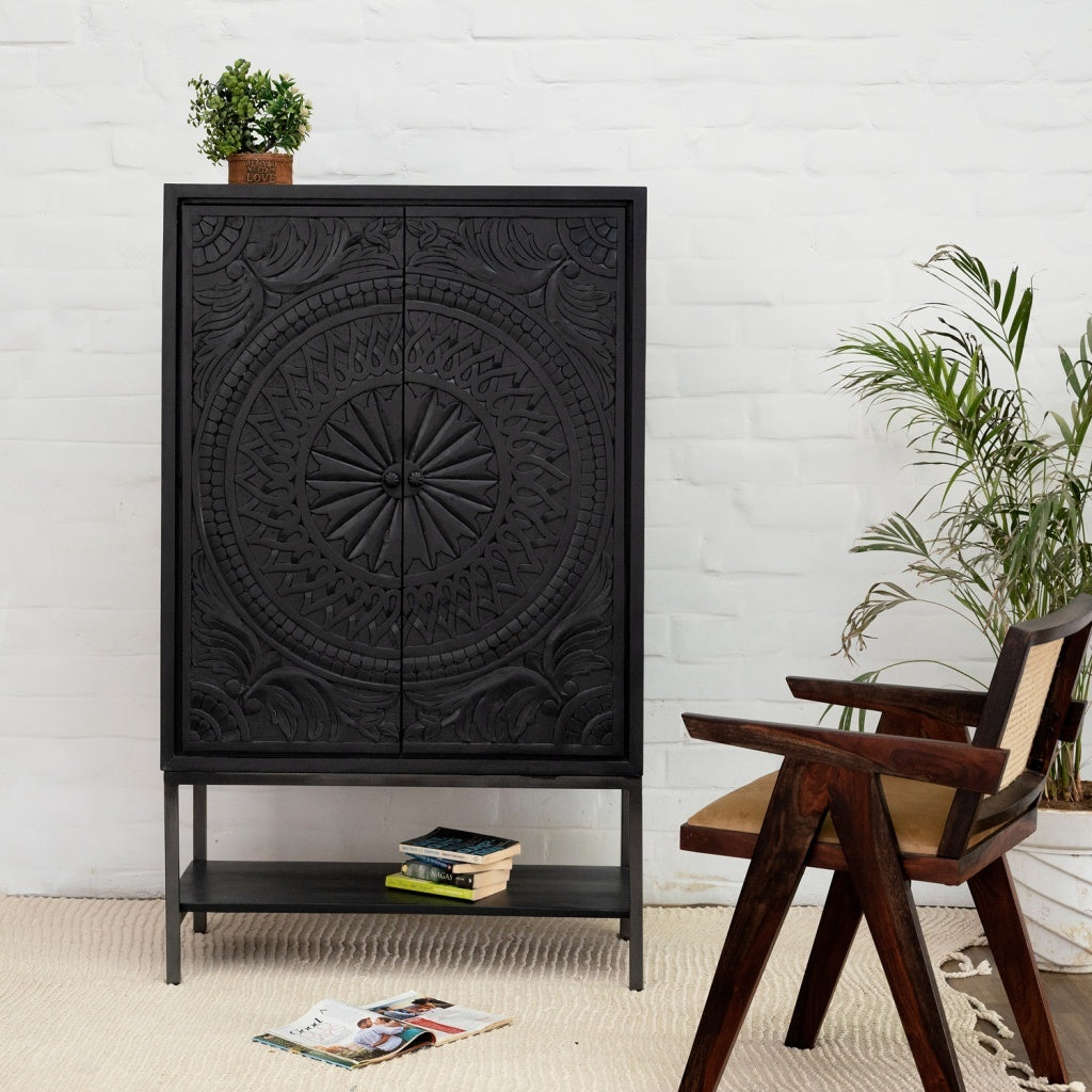 Maaya Carved Cabinet - Lakkadhaara