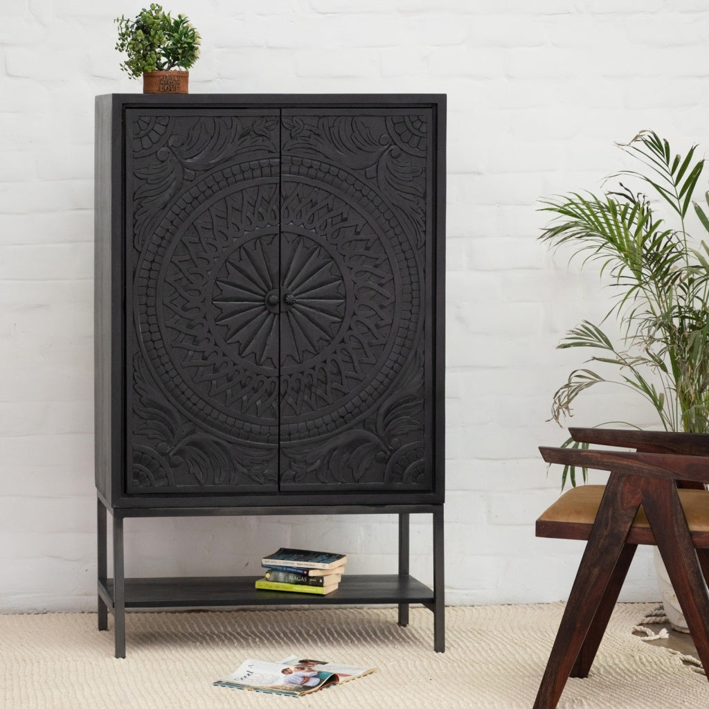 Maaya Carved Cabinet - Lakkadhaara