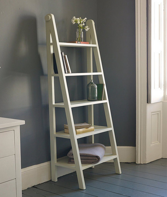 Mango Wood Ladder Design Bookshelves - Lakkadhaara