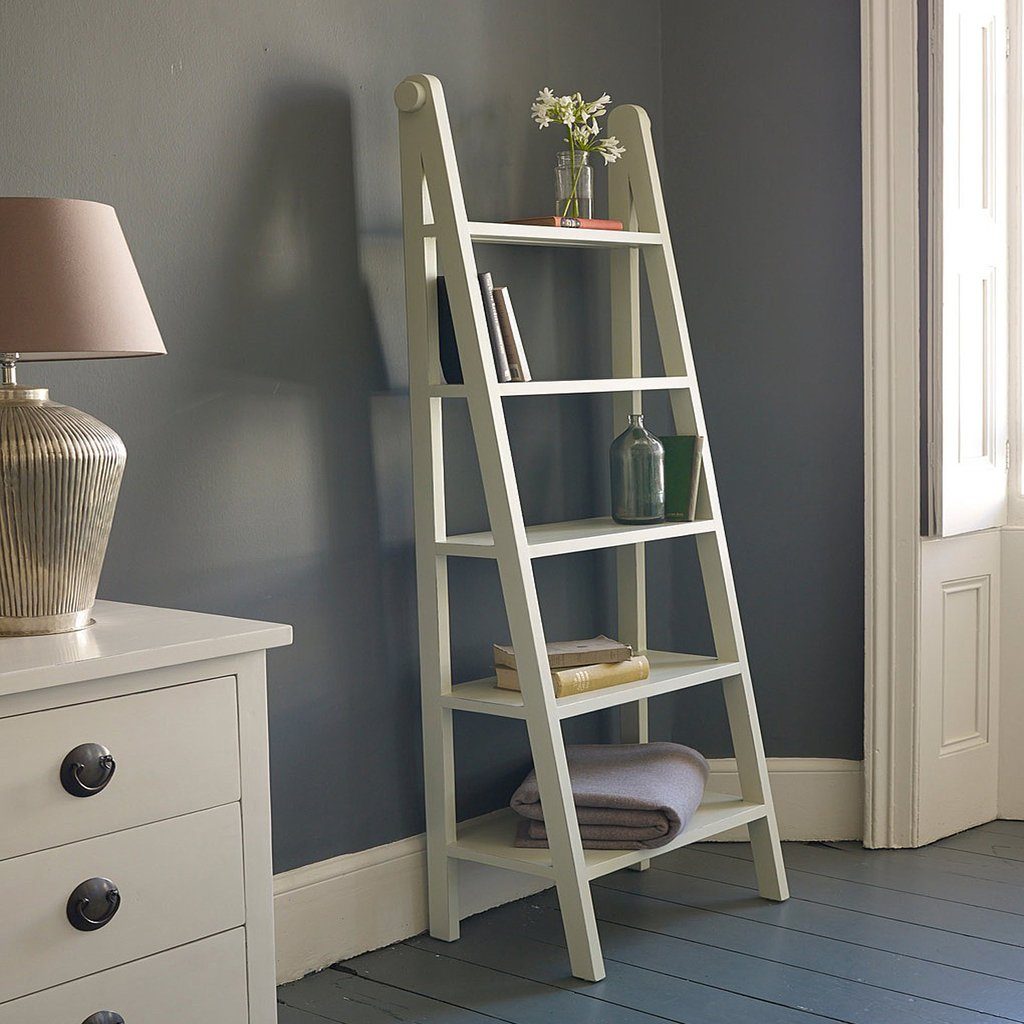 Mango Wood Ladder Design Bookshelves - Lakkadhaara