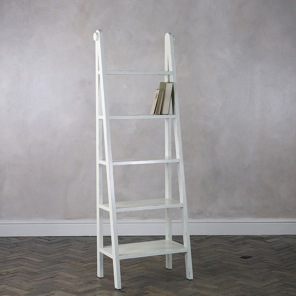 Mango Wood Ladder Design Bookshelves - Lakkadhaara