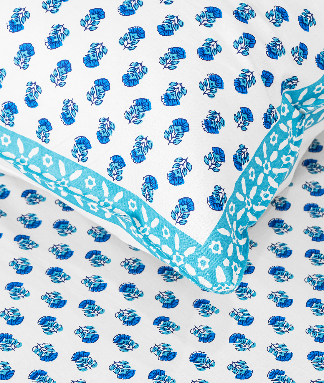 Meera Hand Block Print Double Bedsheet