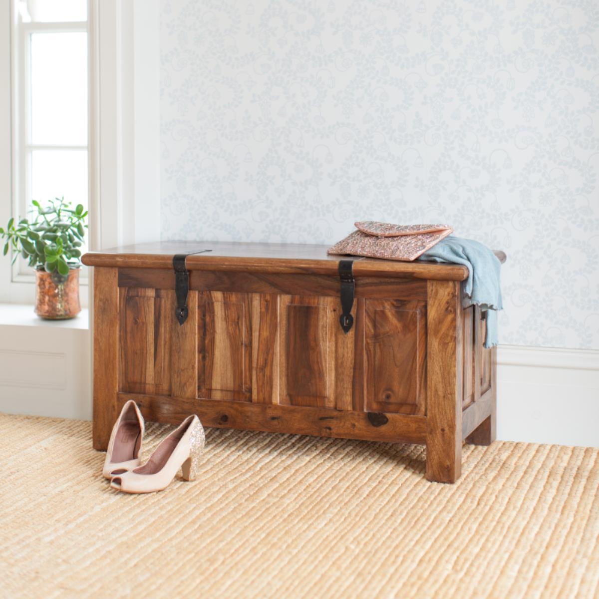 Mid-Century Storage Trunk Cum Coffee Table - Lakkadhaara