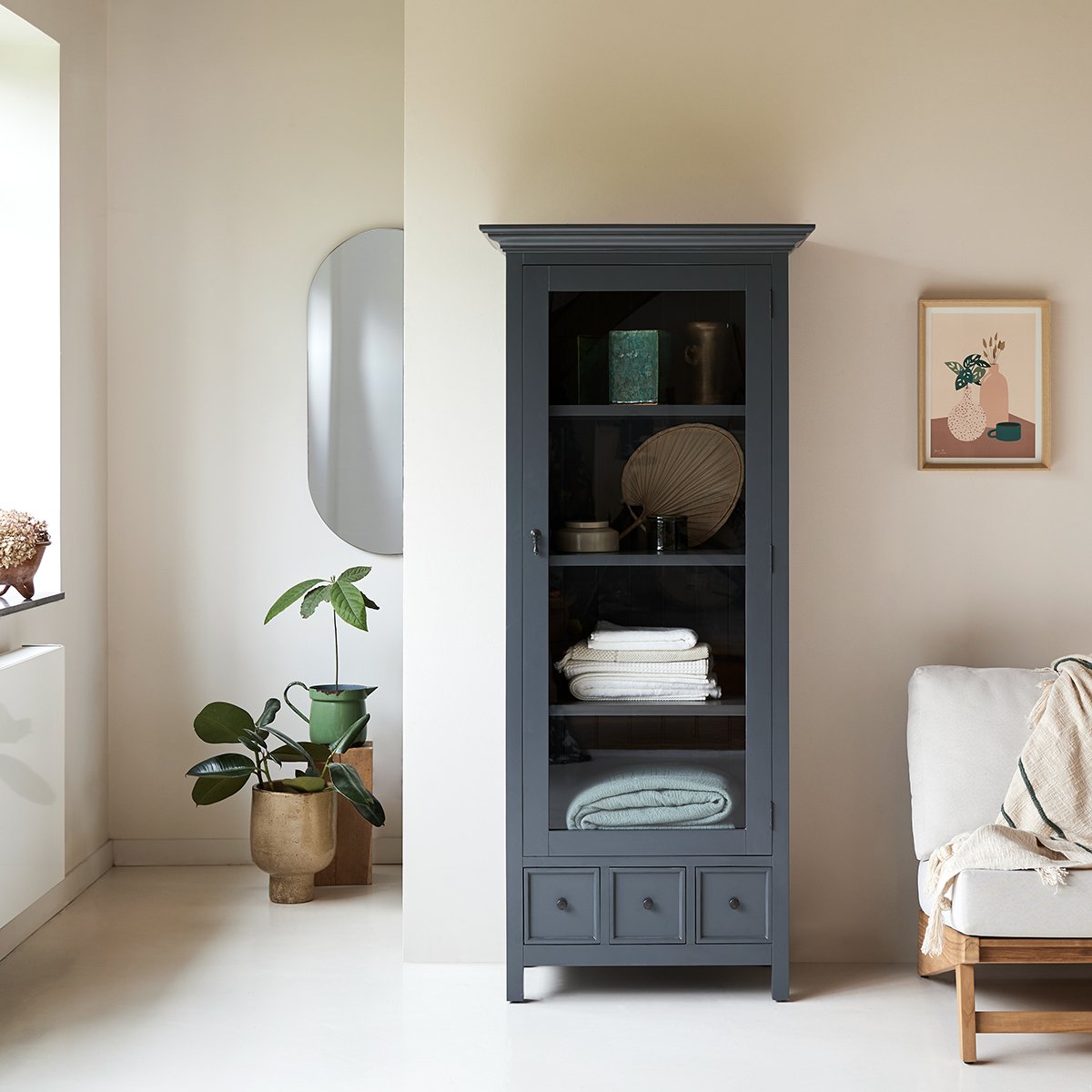 Minerva Solid Wood Cupboard - Lakkadhaara