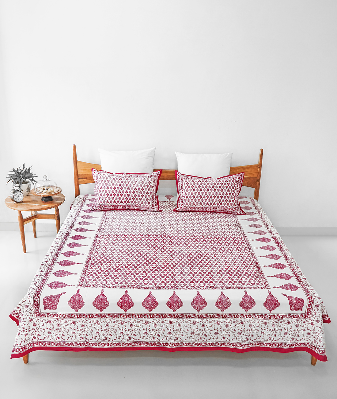 Mrigya Hand Block Print Double Bedsheet